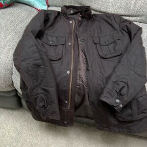Barbour: Corbridge Wax Jacket Color: Rustic
Size: XL